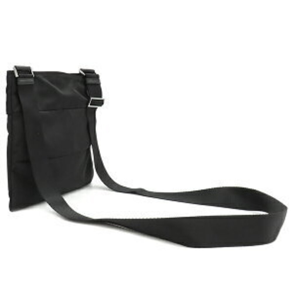 Prada Shoulder Bag Triangle Logo Black - Picture 2 of 6